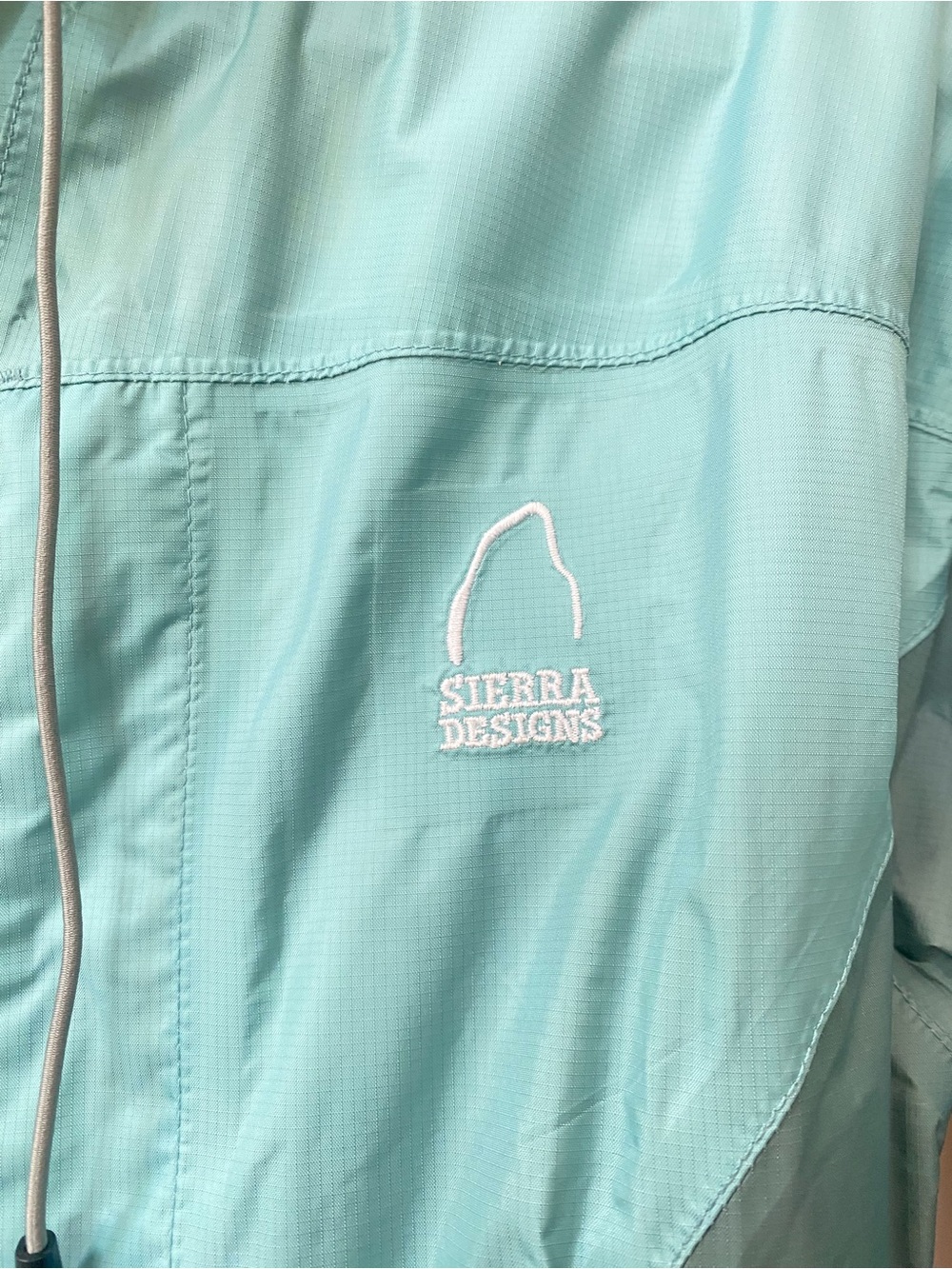 Sierra Designs Hurricane Waterproof Hooded Jacket Lightweight Rain Coat sz M - Picture 8 of 9